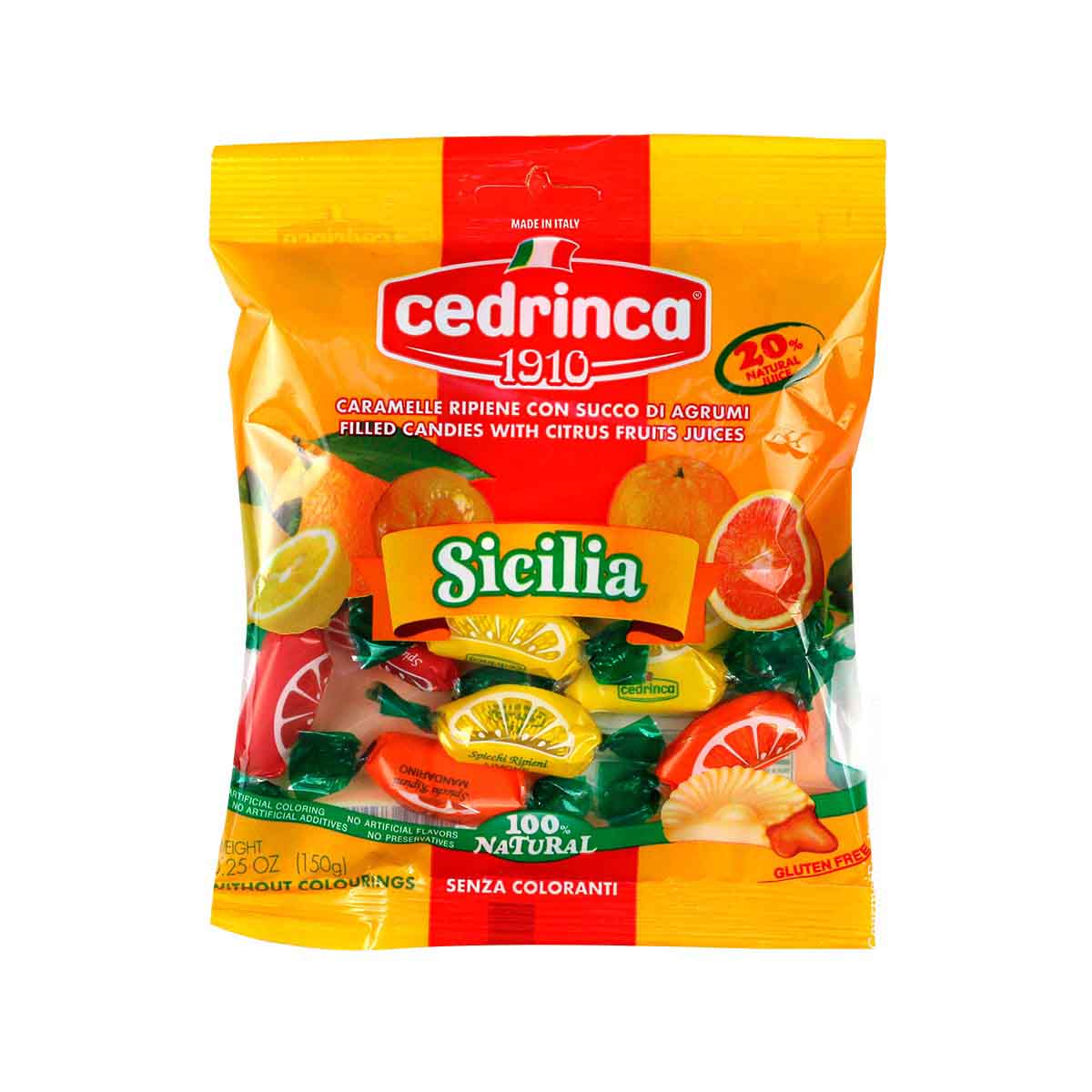 Cedrinca Sicilia Hard Candies - Torrone Candy