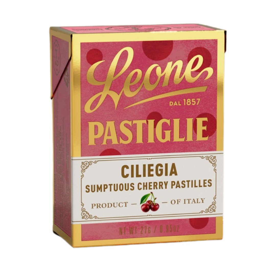 Leone - Italian Candy Pastilles Originals - Cherry- Torrone Candy