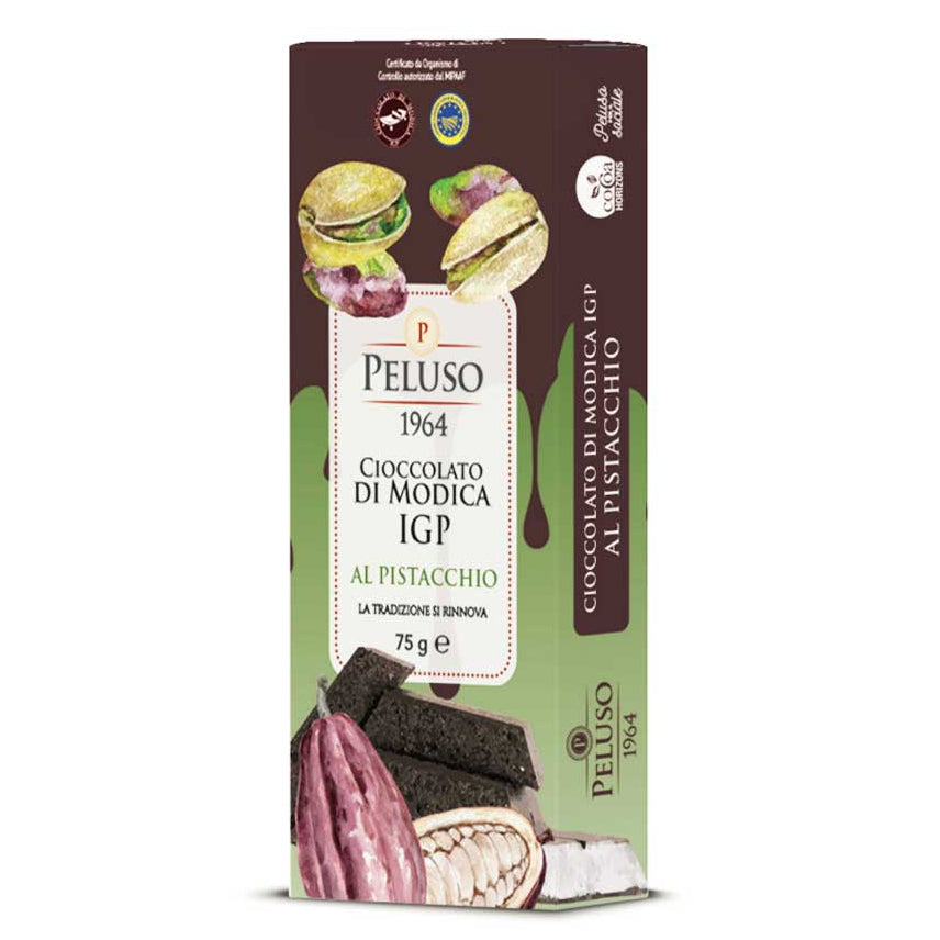 Peluso Modica IGP Chocolate Pistachio Bar