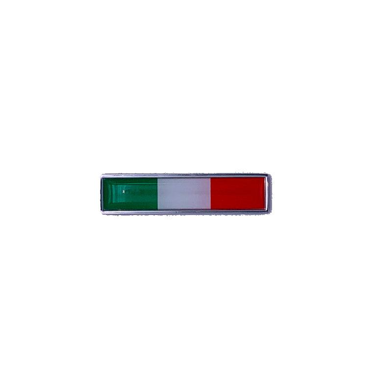 Autocollants Métalliques Drapeau Italie Pour Voiture – Paire De Stickers 3D En Alliage Aluminium, Dimensions ~11,7x2,5 Cm