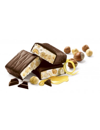 Sperlari Dark Chocolate Covered Soft Torrone With Almonds - Torrone Candy