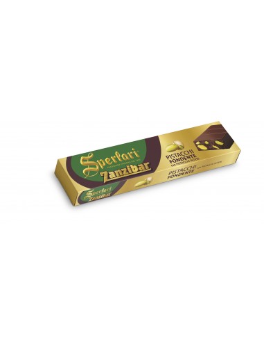 Sperlari Zanzibar Dark Chocolate Torrone Pistachio Bar - Torrone Candy