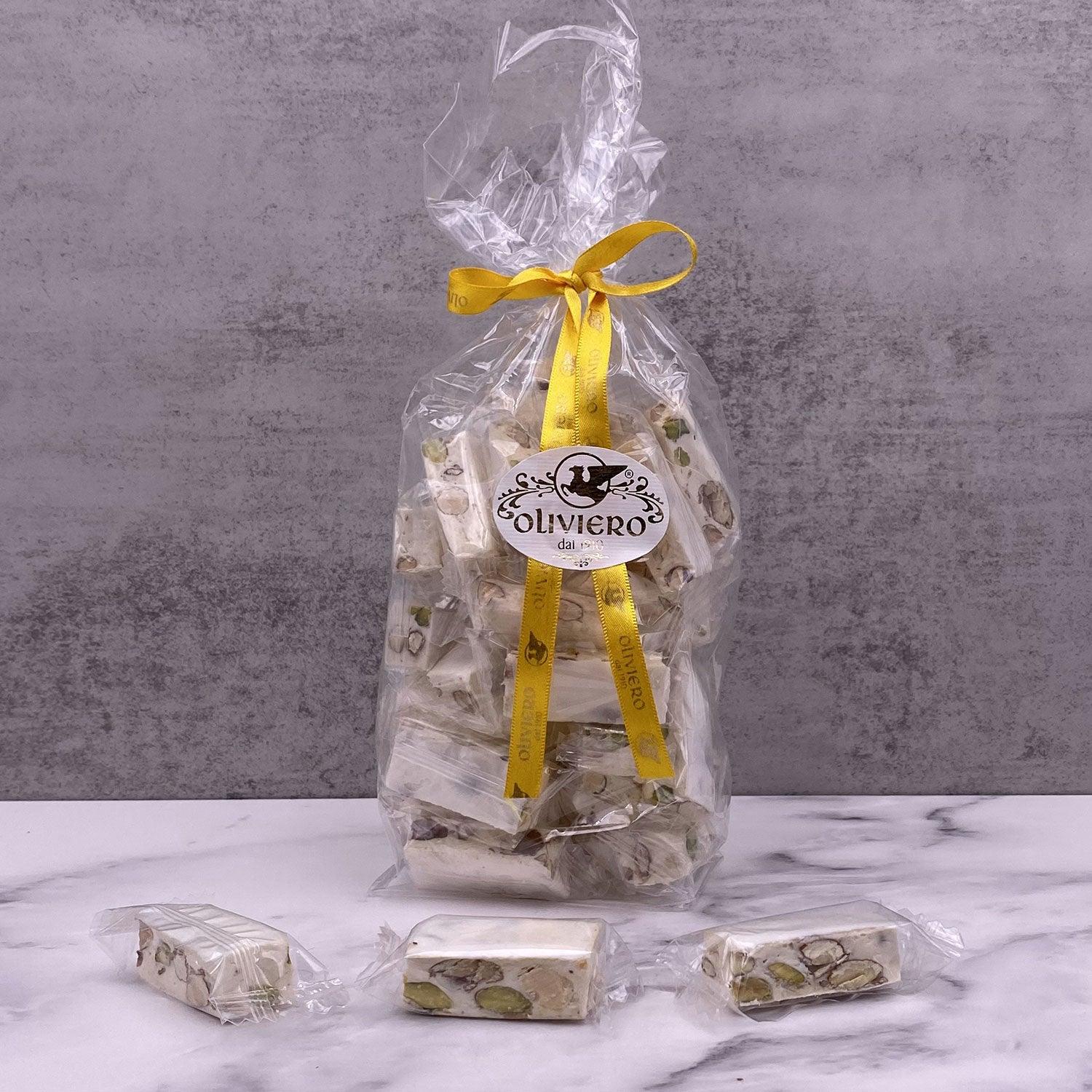 Oliviero Torroncini - Soft Pistachio/Almond Nougat - Torrone Candy