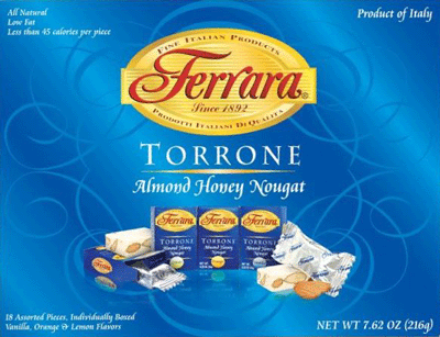Ferrara Torrone - Little Blue Boxes of Nougat - TorroneCandy — Torrone ...