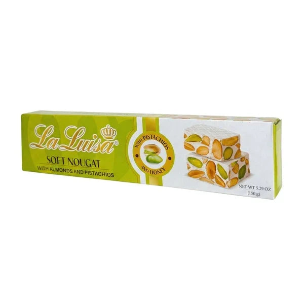 La Luisa Soft Almond & Pistachio Torrone - Torrone Candy