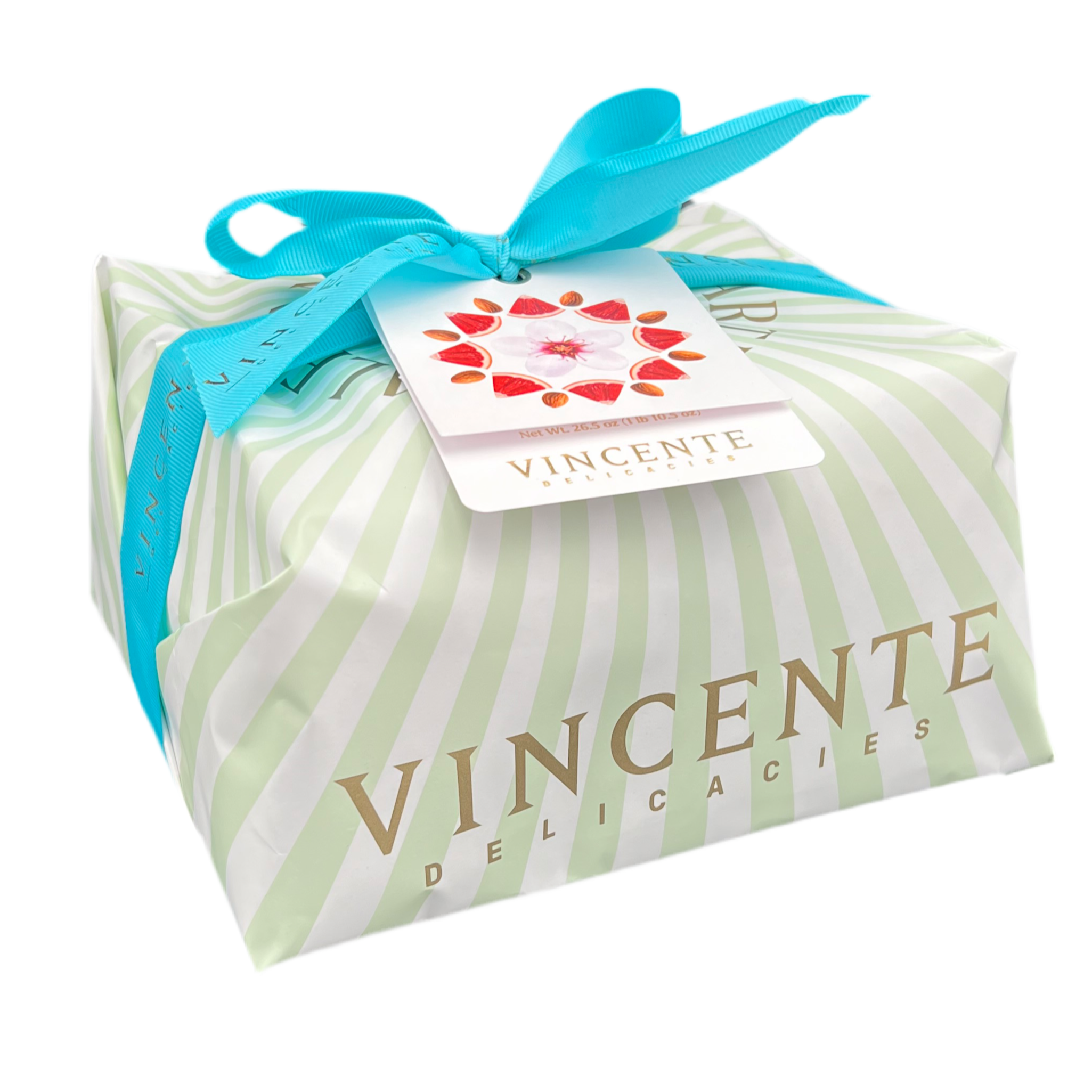 Vincente Glazed Panettone With Almonds - Torrone Candy