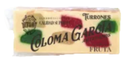 Coloma Garcia Soft Turrón with Candied Fruit - Spain