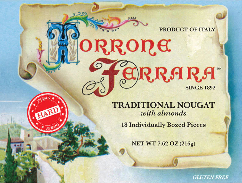 Ferrara Hard Almond Torrone Nougat