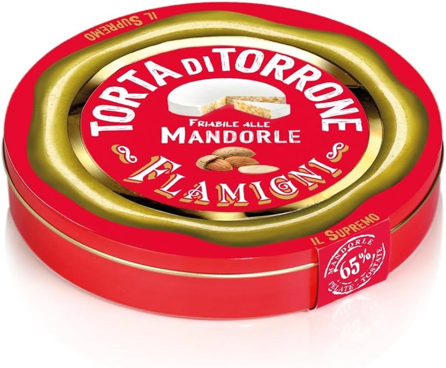 Flamigni Hard Almond Torrone Tin - Torrone Candy