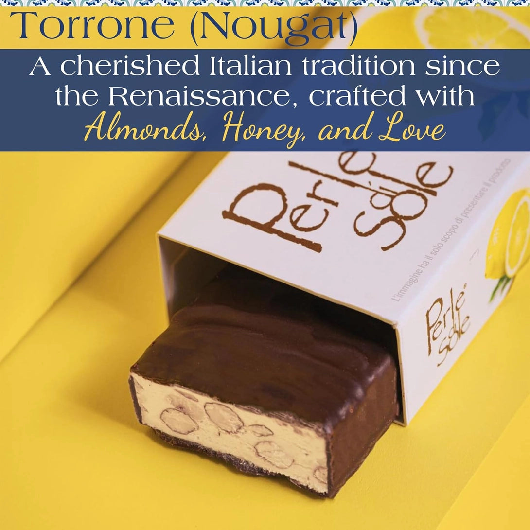 Perle di Sole Soft Torrone Bar - Dark Chocolate Lemon