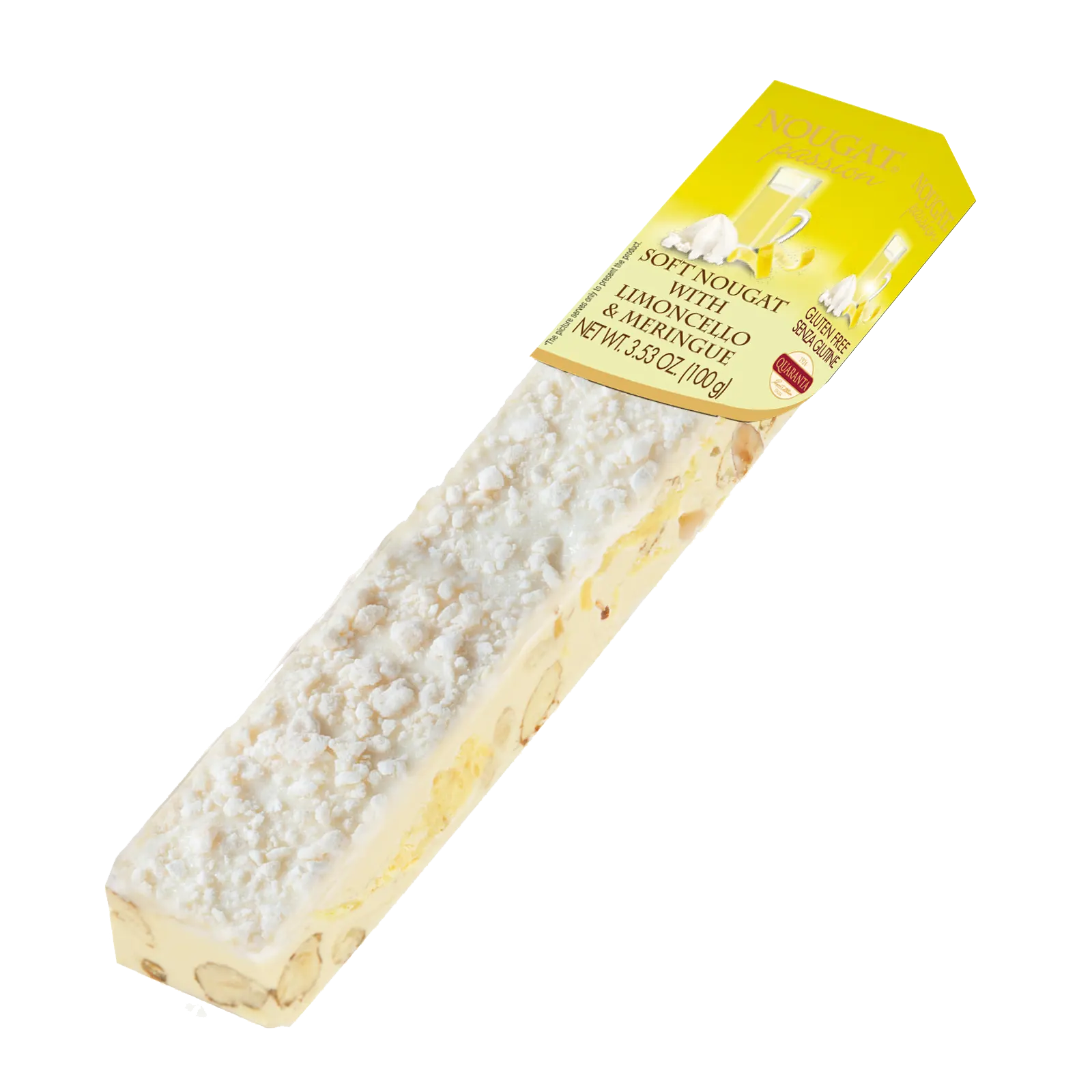 Quaranta Soft Torrone Bar - Limoncello & Meringue - Torrone Candy