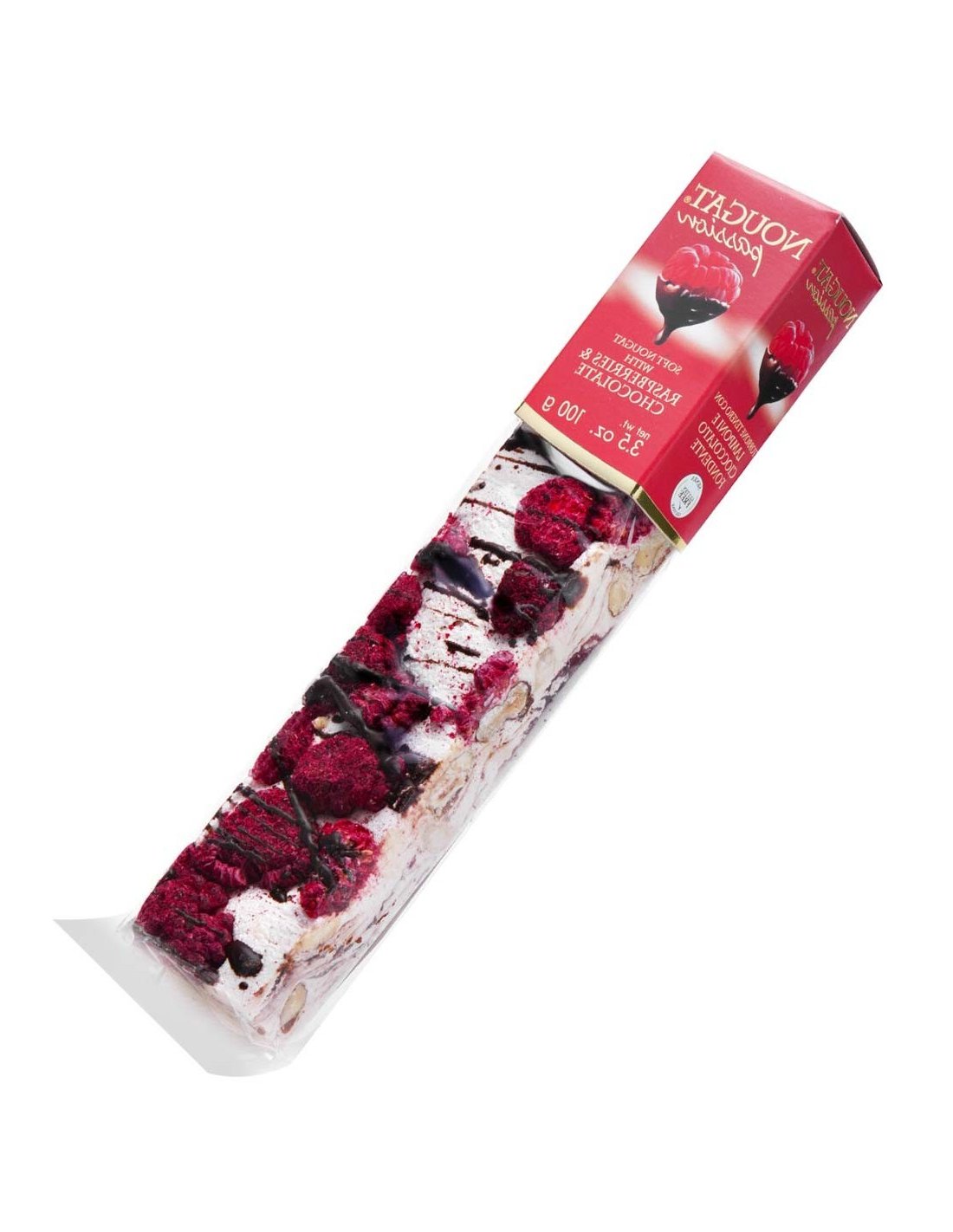 Quaranta Soft Torrone Bar - Raspberries & Chocolate - Torrone Candy