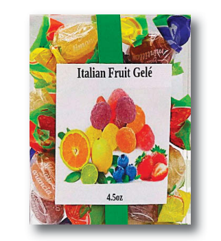 Vannucci Soft Gele Candies - Assorted Fruit Flavors