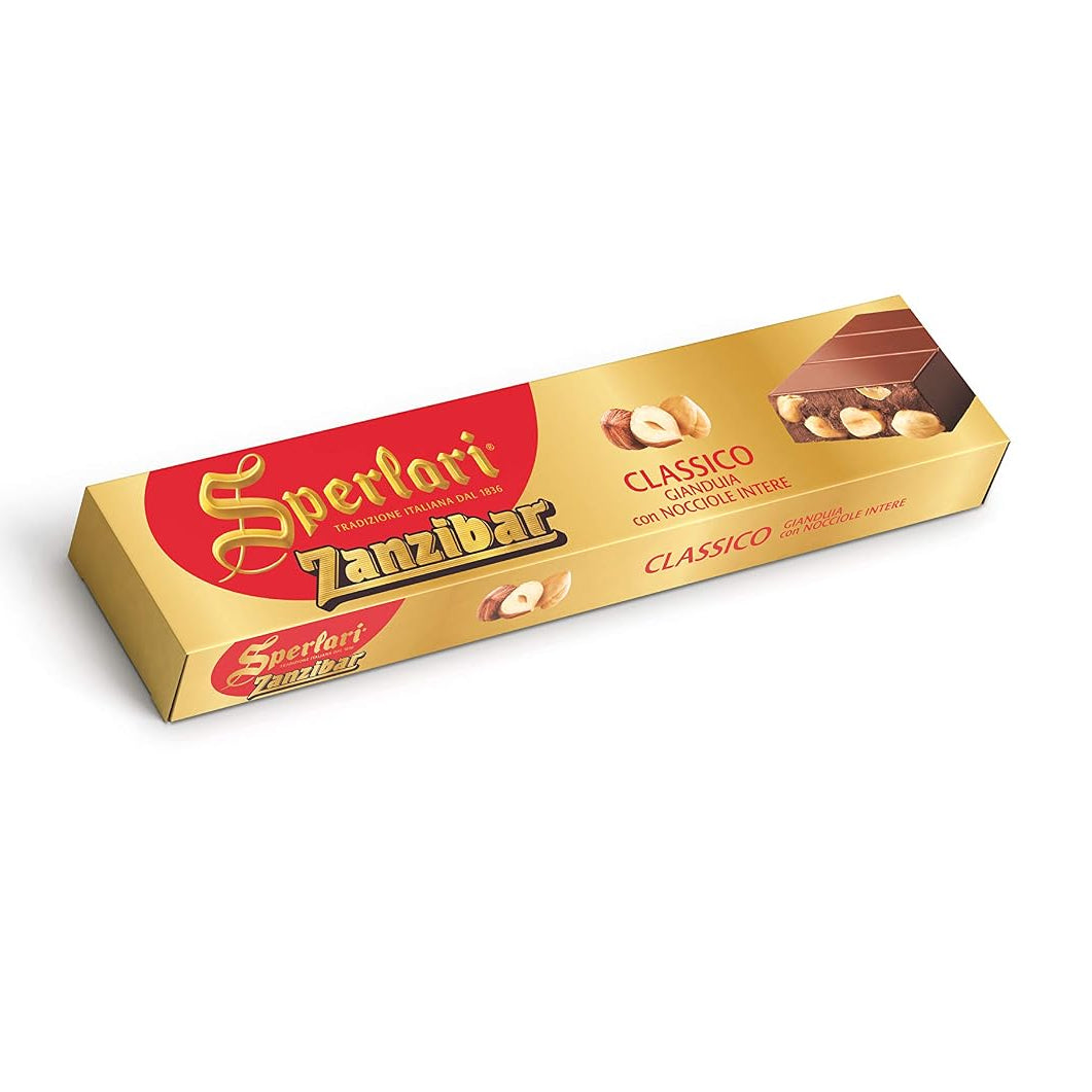 Sperlari Zanzibar Gianduja Chocolate Hazelnut Bar - Torrone Candy