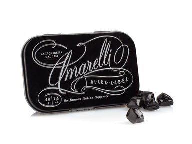 Amarelli Black Label Calabrian Licorice Tin - Torrone Candy