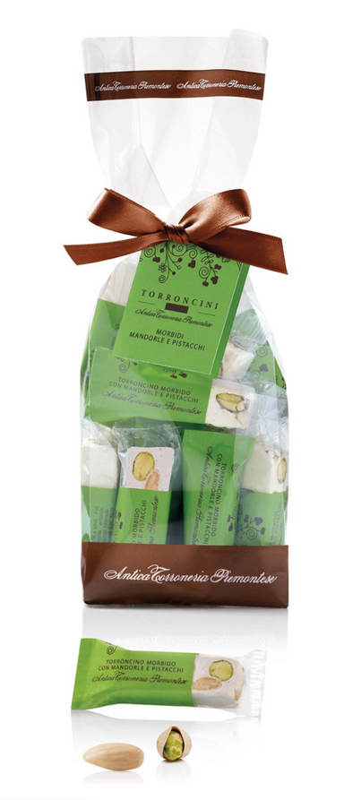 Antica Torroneria Piemontese Soft Torroncini with Almonds & Pistachios - BBD 9/30/26 - Torrone Candy