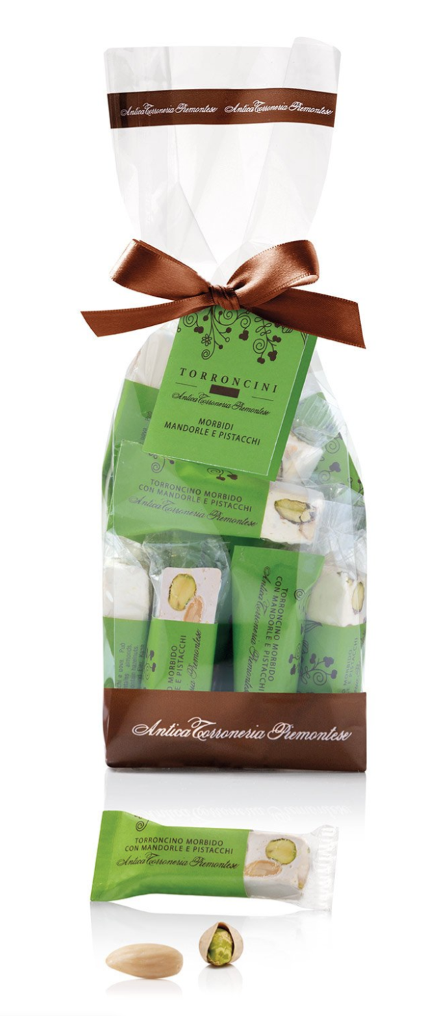 Antica Torroneria Piemontese Soft Torroncini with Almonds & Pistachios - BBD 9/30/26 - Torrone Candy