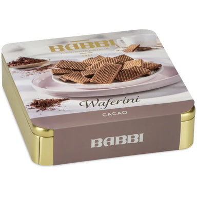 Babbi Waferini Gift Tin - Chocolate Wafers - Torrone Candy