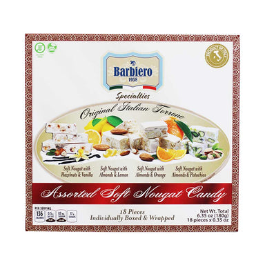 Barbiero Assorted Soft Nougat Torrone - Torrone Candy