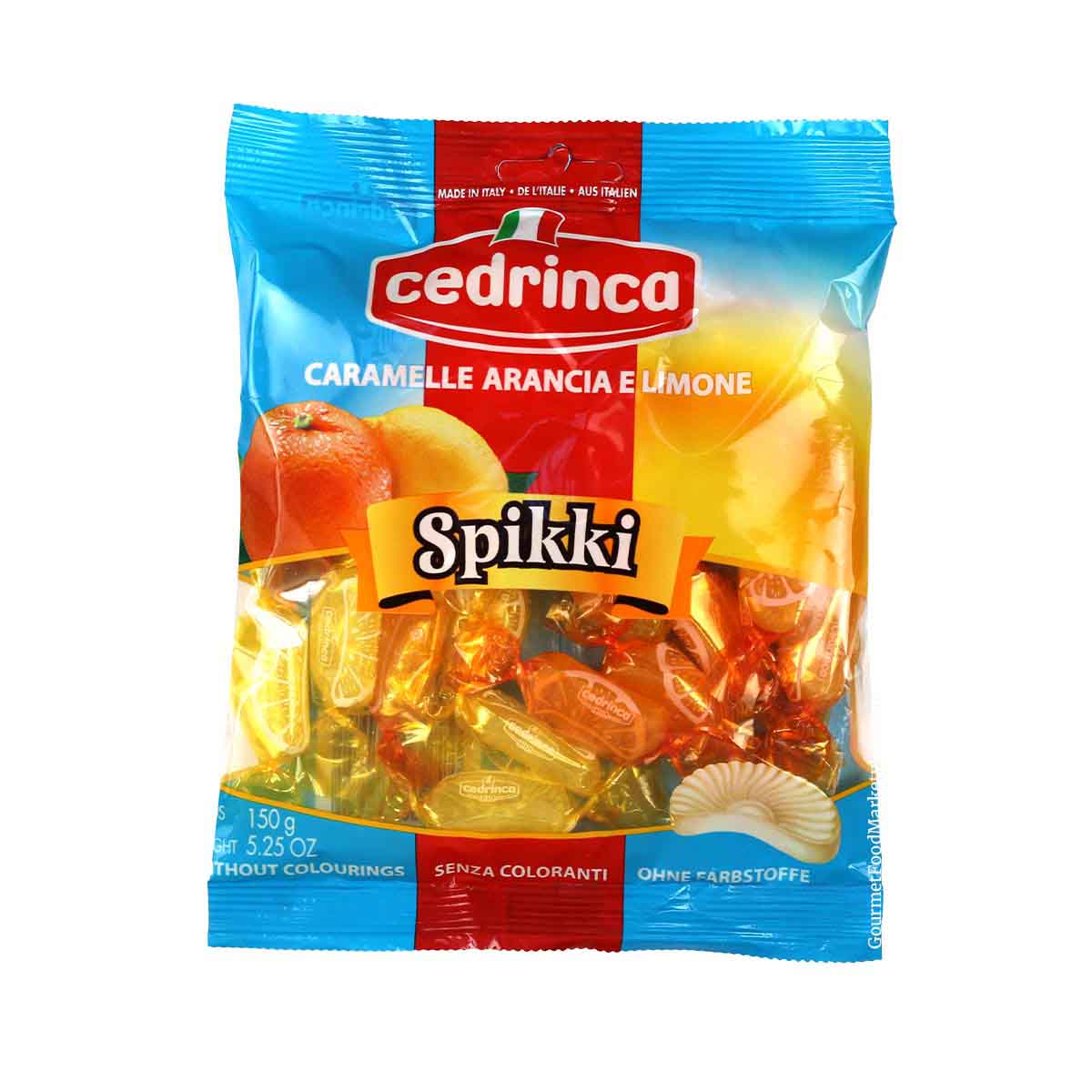 Cedrinca Spikki Citrus Hard Candies - Torrone Candy