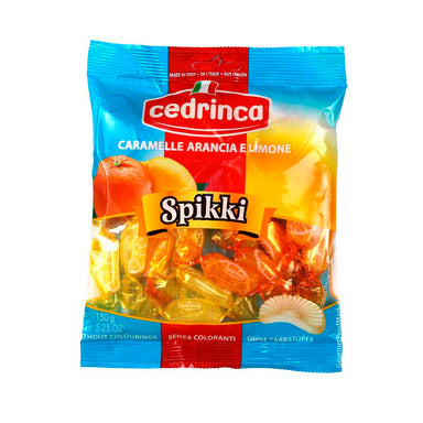 Cedrinca Spikki Citrus Hard Candies - Torrone Candy