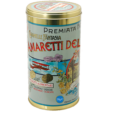 Chiostro di Saronno Crunchy Amaretti Retro Gift Tin - Torrone Candy
