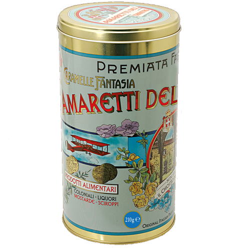 Chiostro di Saronno Crunchy Amaretti Retro Gift Tin - Torrone Candy