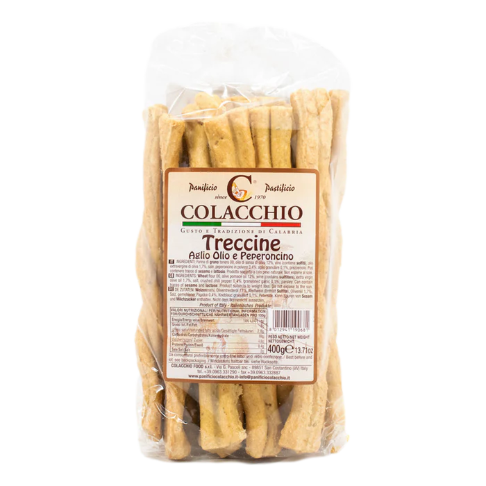 Colacchio Treccine - Garlic & Chili Pepper - Torrone Candy