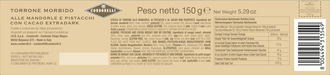 Condorelli Soft Torrone Bar - Chocolate - Torrone Candy