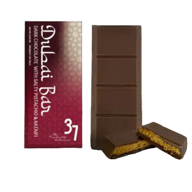 Dark Chocolate Dubai Bar - Torrone Candy