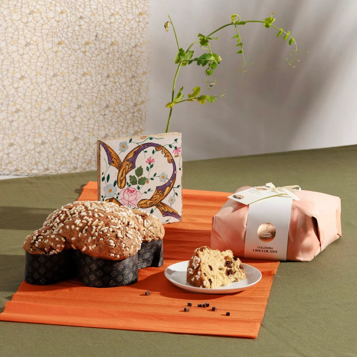 Fiasconaro Hand-Wrapped Classic Colomba - Torrone Candy