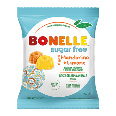 Fida Bonelle Sugar Free Mandarin & Lemon Jelly Candies - BBD 9/19/26 - Torrone Candy
