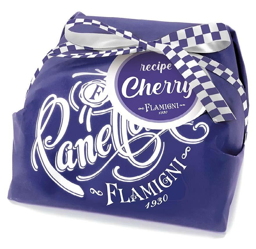 Flamigni Panettone with Toschi Amarena Cherries - Torrone Candy