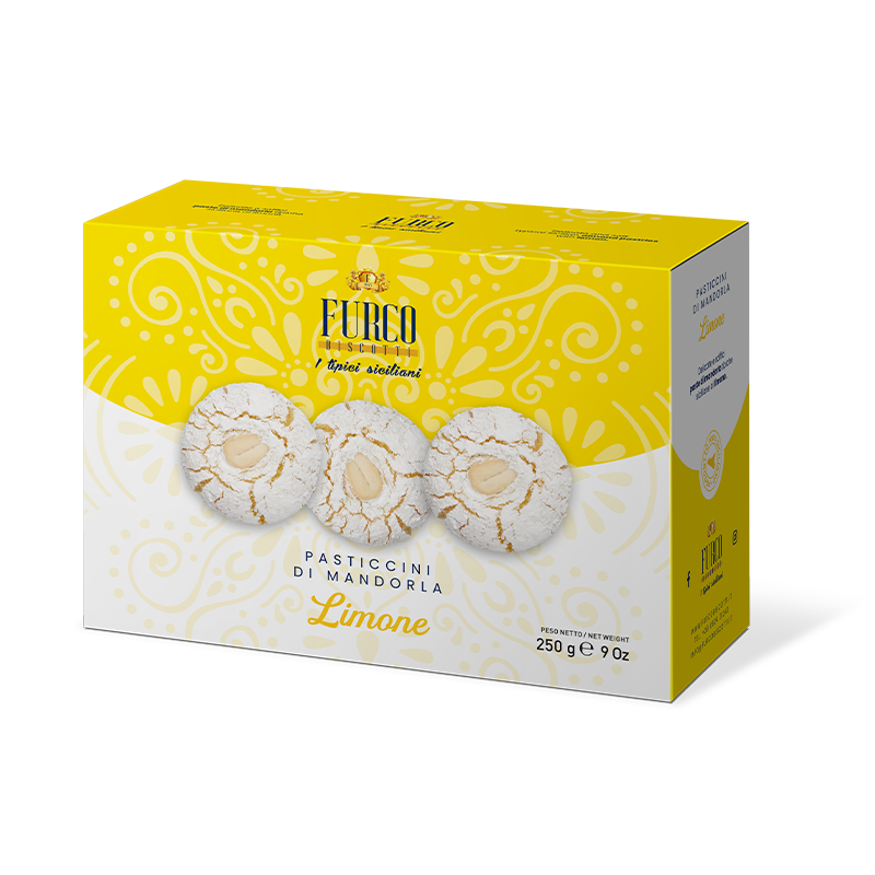 Furco Sicilian Pasticcini Almond Cookies - Lemon - Torrone Candy