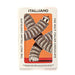I Am Italiano Pisa organic coffee milk chocolate in a wrapper illustrated with the Leaning Tower of Pisa.