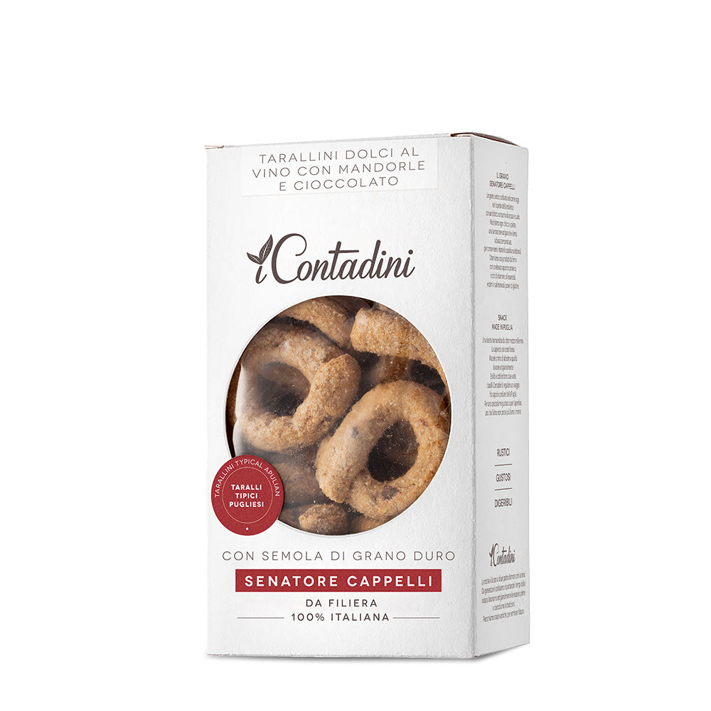 i Contadini Sweet Tarallini - Chocolate & Almonds - Torrone Candy