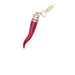 Italian Horn Cornicello Keychain with Gobbo Charm - Torrone Candy