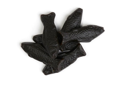 Kolsvart Salty Licorice Fish - Sweden - Torrone Candy