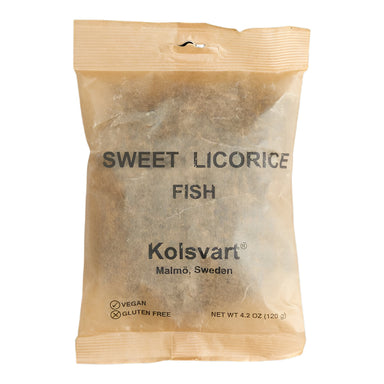 Kolsvart Sweet Licorice Fish - Sweden - Torrone Candy