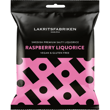 Lakritsfabriken Salty Raspberry Liquorice (Sweden) - Torrone Candy