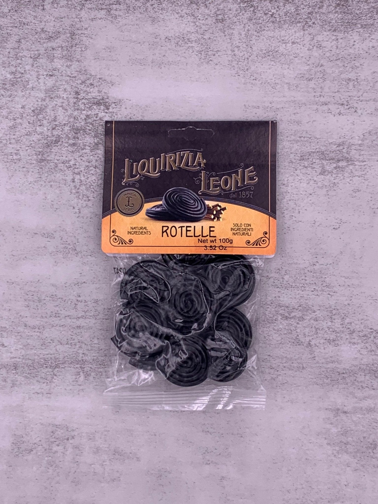 Leone "Due Sicilie" Licorice Wheels - Torrone Candy