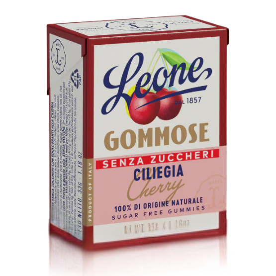 Leone Gummies - Sugar Free - Cherry - Torrone Candy