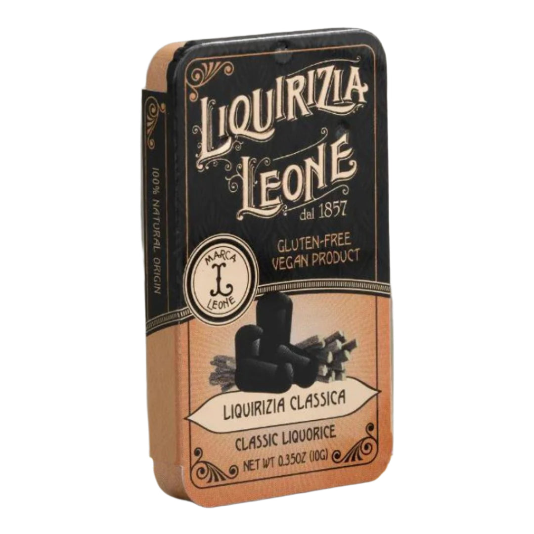 Leone Pure Licorice Hard Candy - Torrone Candy