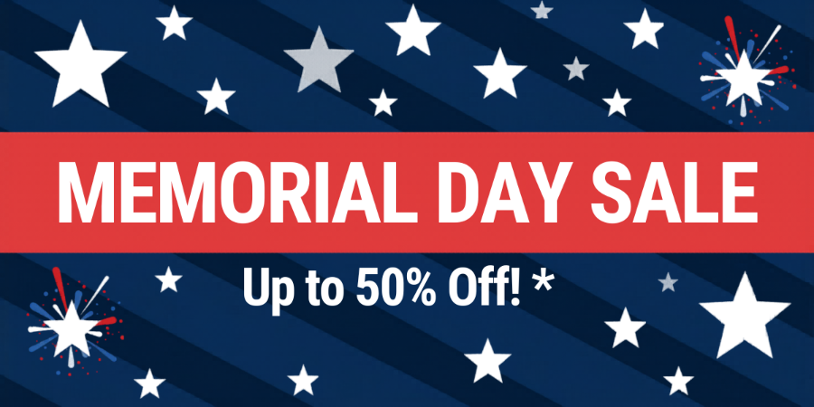 Memorial Day Sale Up to 50% Off
