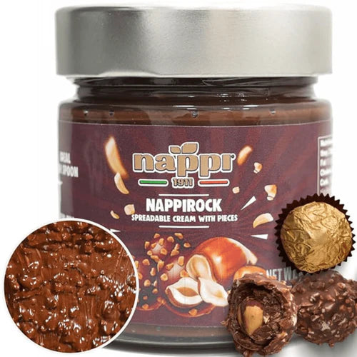 Nappirock Crunchy Chocolate Hazelneut Spread - Torrone Candy