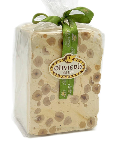 Oliviero Hard Torrone Pound Block - Hazelnut - Torrone Candy