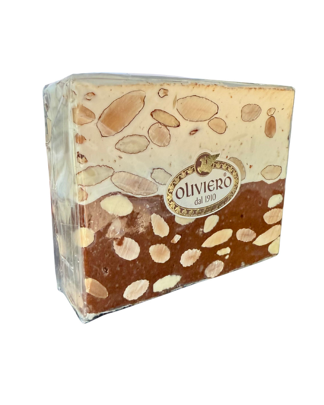 Oliviero Soft Torrone Cube - Chocolate/Vanilla Almond - Torrone Candy