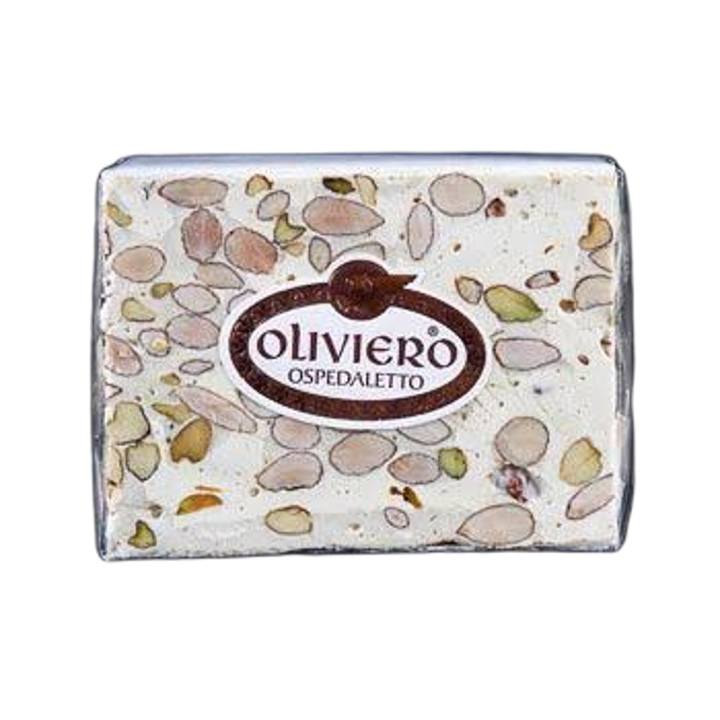 Oliviero Soft Torrone Cube - Pistachio/Almond - Torrone Candy