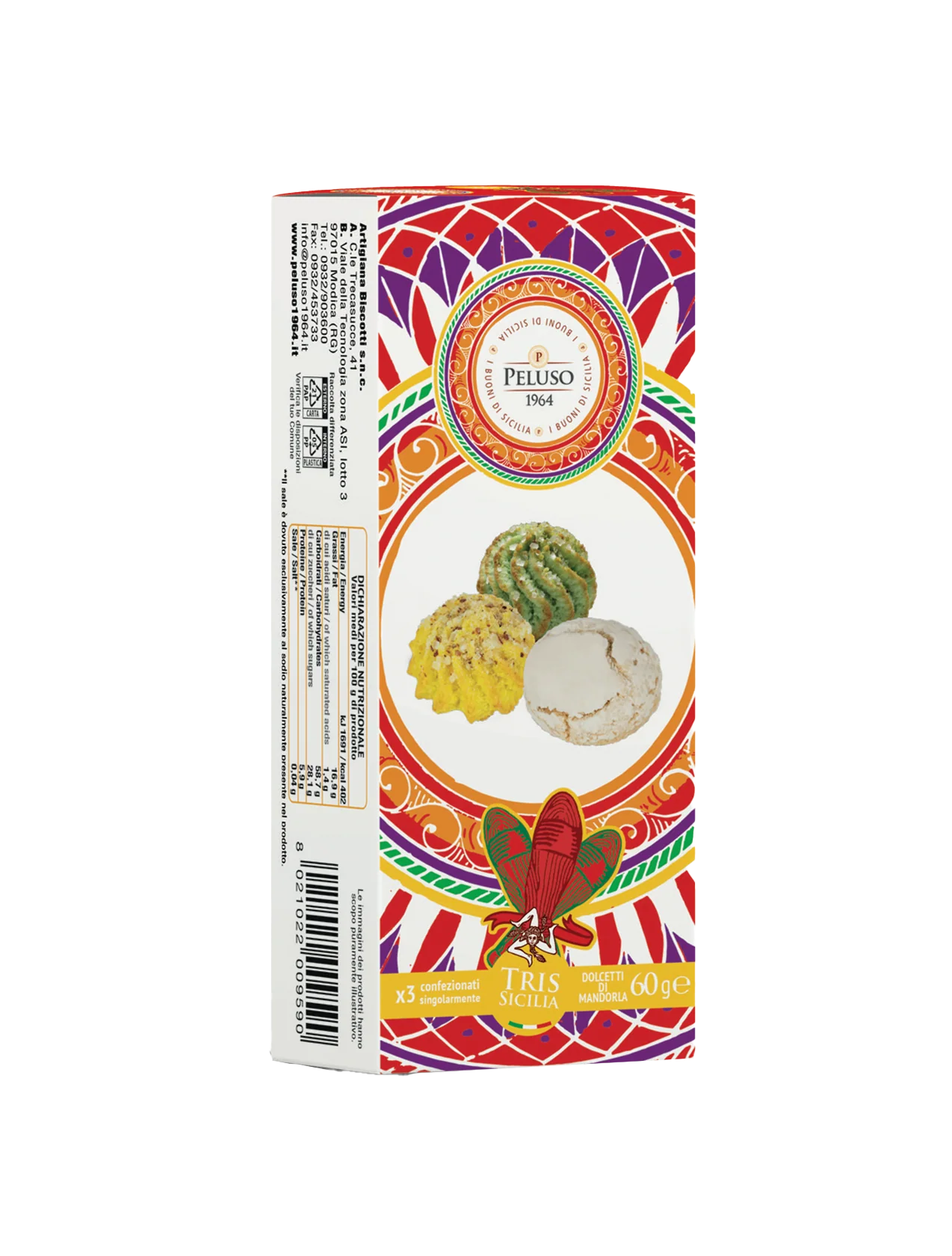 Peluso Soft Assorted Almond Paste Biscotti - Torrone Candy