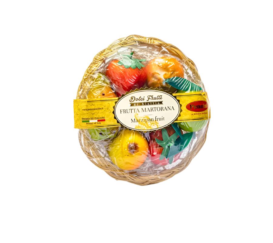 Pennisi Sicilian Marzipan Basket - Torrone Candy